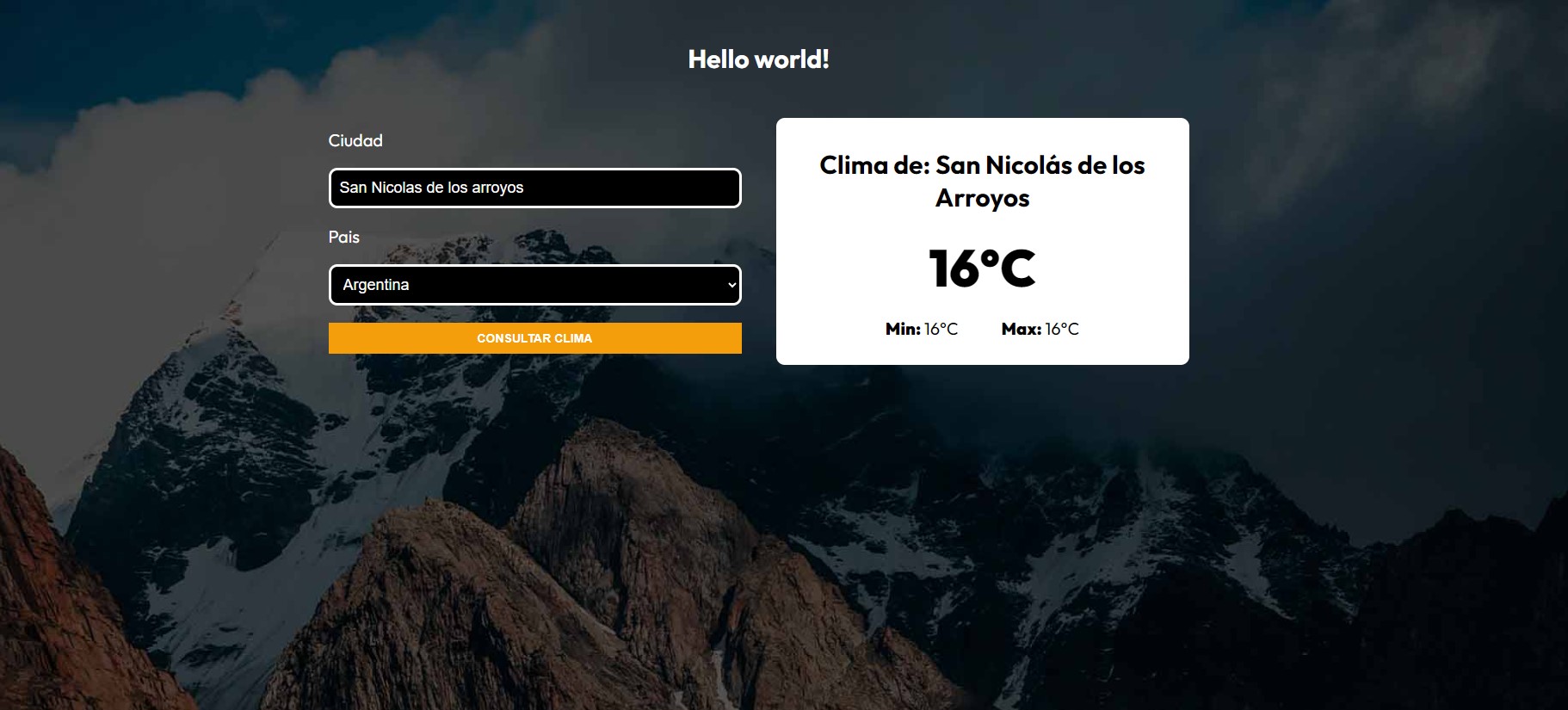 Buscador de Clima